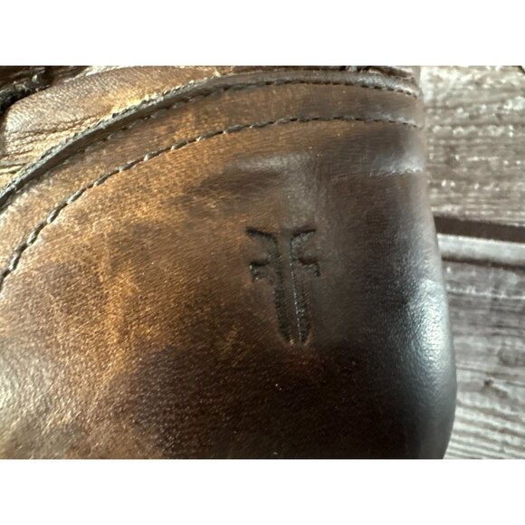 Frye Mara Shearling Lined Leather Ankle Boots Size 6.5 B color brown main image 4